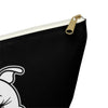 Pink Diamond On Black Accessory Pouch w T-bottom