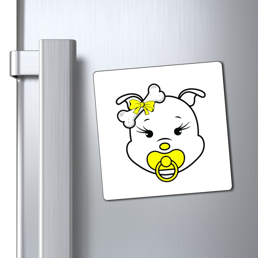 Yellow Baby Diva Magnets