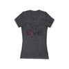 I LIVE Women&#39;s Jersey Short Sleeve Deep V-Neck Tee