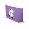 Purple Diamond Smushed On Lavender Accessory Pouch w T-bottom