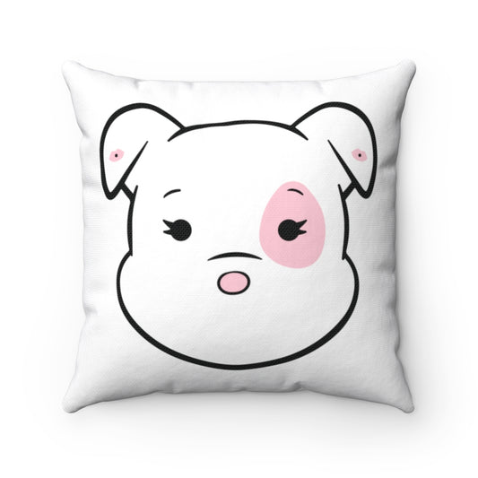 Rare Pink Mumbles Moment On Spun Polyester Square Pillow