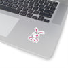 Mumbles In White/Pink Bunnysuit On Kiss-Cut Stickers