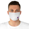 Purple Diamond Lips On Fabric Face Mask