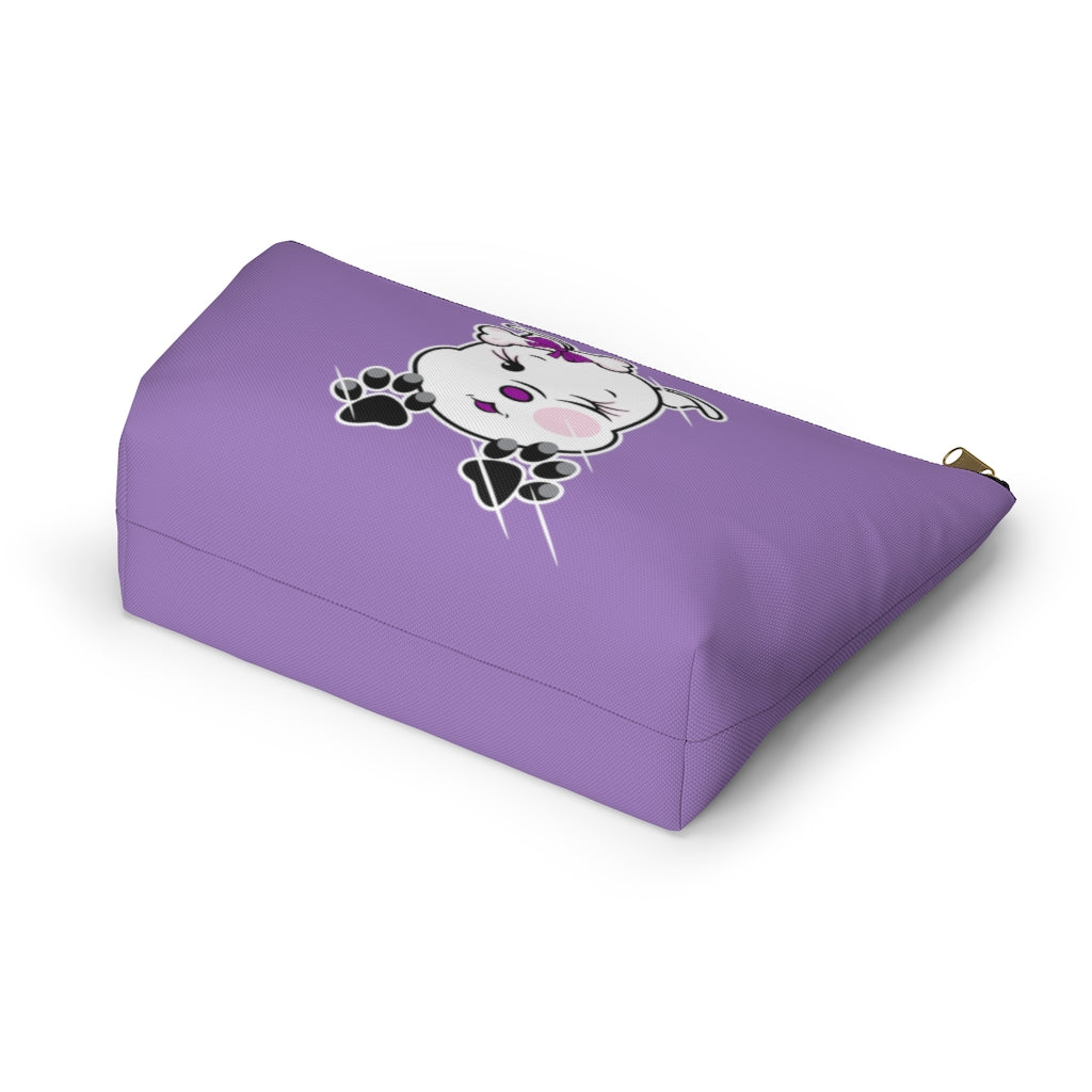 Purple Diamond Smushed On Lavender Accessory Pouch w T-bottom