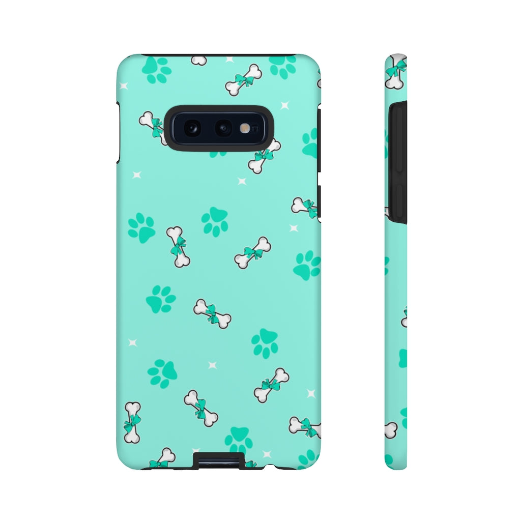 Diamond Bone Confetti Turquoise Tough Cases