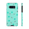 Diamond Bone Confetti Turquoise Tough Cases