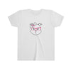 Diamond Sporting Pink Glasses On Youth Short Sleeve Tee