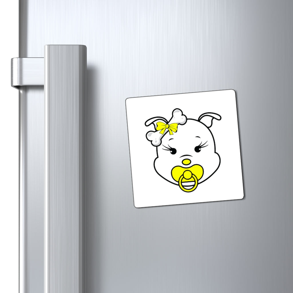Yellow Baby Diva Magnets