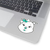 Turquoise Diamond On Kiss-Cut Stickers