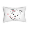 Diamond Blowing Kisses Spun Polyester Lumbar Pillow