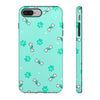 Diamond Bone Confetti Turquoise Tough Cases