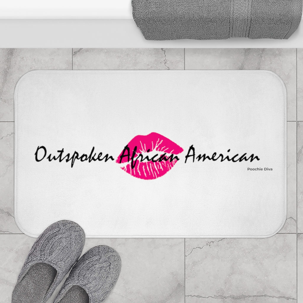 Outspoken African American Bath Mat