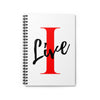 Oversized &quot;I&quot; LIVE On Spiral Notebook - Ruled Line