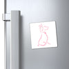 Pink Poochie Diva Icon On Magnets