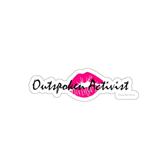 Outspoken Activist Kiss-Cut Stickers