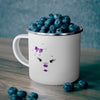 Diamond&#39;s Face Rocking Purple On Enamel Camping Mug