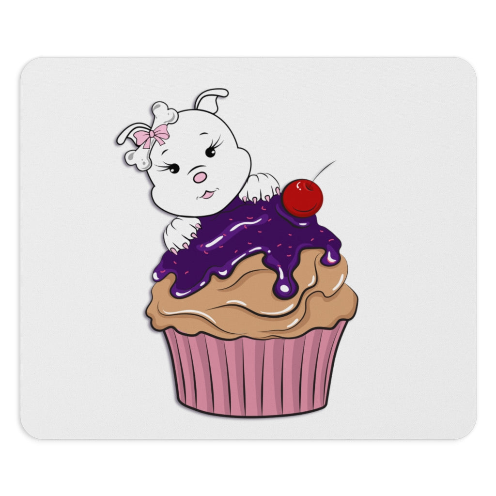 Purple Diamond Cupcake On Mousepad