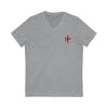 Oversized &quot;I&quot; LIVE On Unisex Jersey Short Sleeve V-Neck Tee