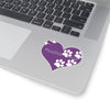 Love Poochie Diva Purple Heart On Kiss-Cut Stickers