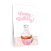 Happy Birthday Diamond Cupcake Wall Decals