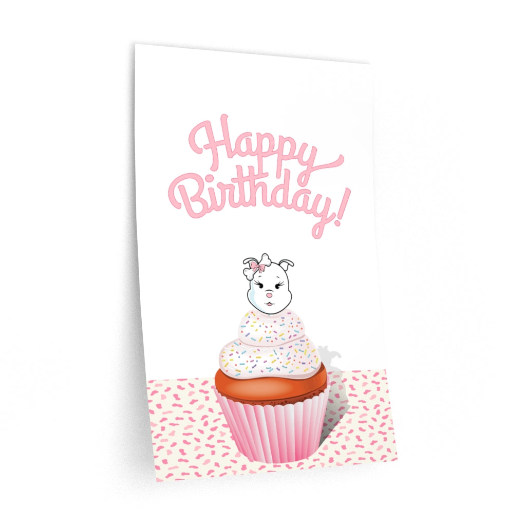 Happy Birthday Diamond Cupcake Wall Decals