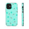 Diamond Bone Confetti Turquoise Tough Cases