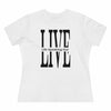 Live Life Speaking Out On Women&#39;s Premium Tee