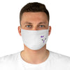 Purple Diamond Face On Fabric Face Mask