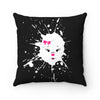 A Splash Of Diamond Face On Spun Polyester Square Pillow