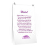 Dog Bowl Blessings - Starvin&#39; Premium Matte vertical posters