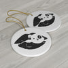 Black Mumbles Lips Ceramic Ornaments