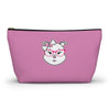 High IQ Diamond Wearing Pink Glasses On Pink Accessory Pouch w T-bottom