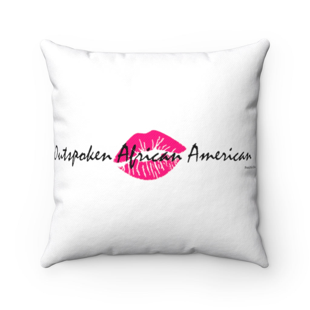 Outspoken African American Spun Polyester Square Pillow