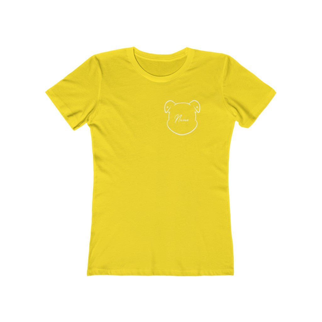 Personalized Mumbles On Women's The Boyfriend Tee