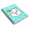 Diamond bone confetti Turquoise Spiral Notebook - Ruled Line