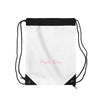 Pink Diamond Face On Drawstring Bag