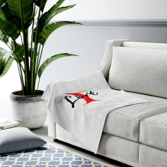 Oversized I Live On A Velveteen Plush Blanket