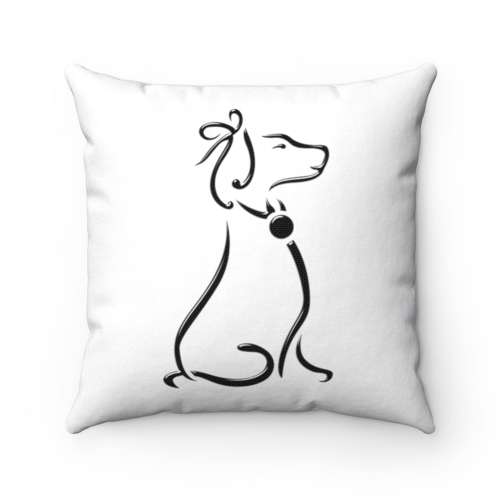 Poochie Diva's Icon On Spun Polyester Square Pillow