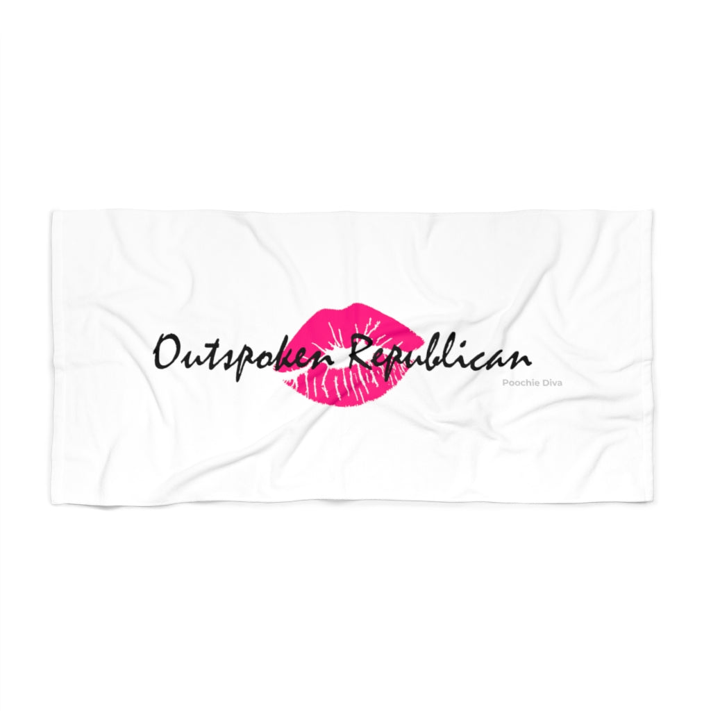 Outspoken Republican Beach Towel