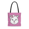 Pink Diamond On Pink Tote Bag