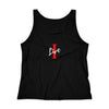 Oversized &quot;I&quot; Cursive LIVE On Black Women&#39;s Relaxed Jersey Tank Top