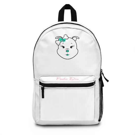 Turquoise Diamond On White Backpack (Made in USA)