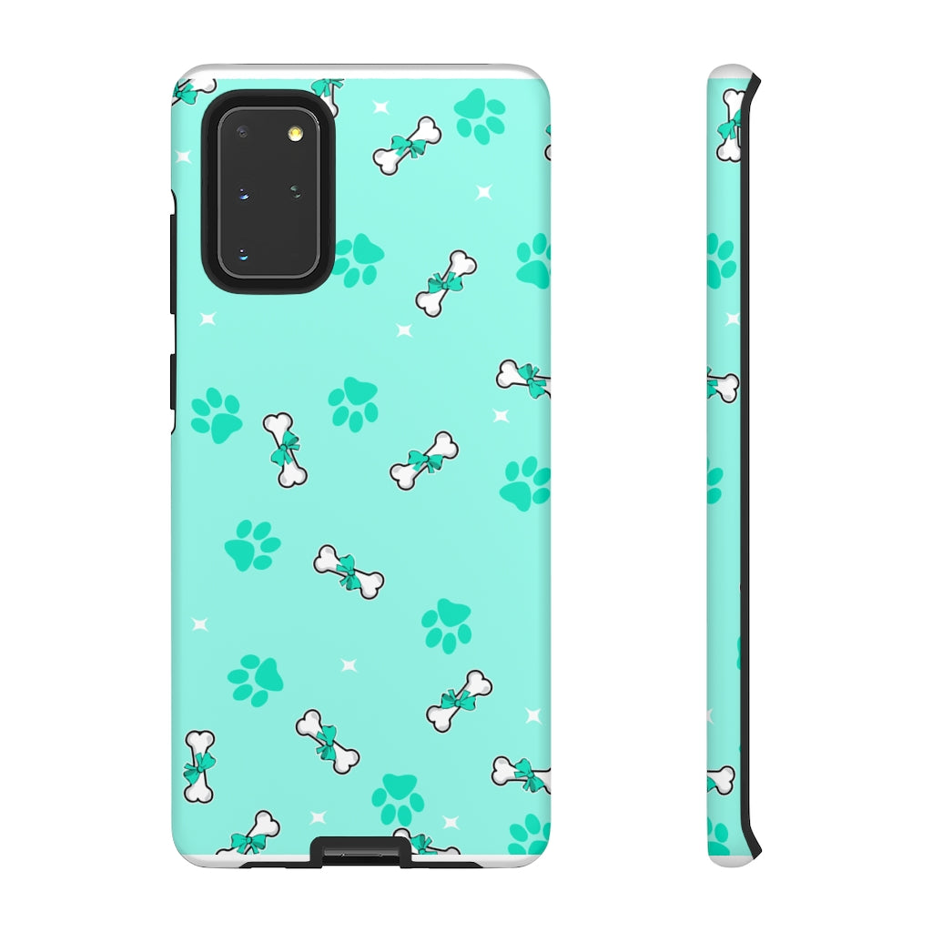 Diamond Bone Confetti Turquoise Tough Cases