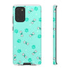 Diamond Bone Confetti Turquoise Tough Cases