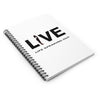 Live Life Speaking Out With Activist Shouting On Spiral Notebook - Ruled Line