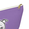 Purple Diamond Smushed On Lavender Accessory Pouch w T-bottom