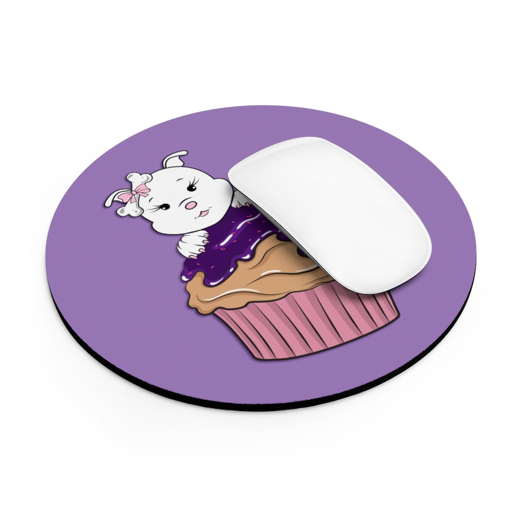 Purple Diamond Cupcake On Mousepad