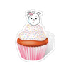 Vanilla With Sprinkles Diamond Cupcake On Kiss-Cut Stickers