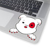 Red Mumbles Showing Paws On Kiss-Cut Stickers