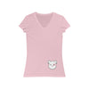 Pink Mumble&#39;s On A Low Women&#39;s Jersey Short Sleeve V-Neck Tee